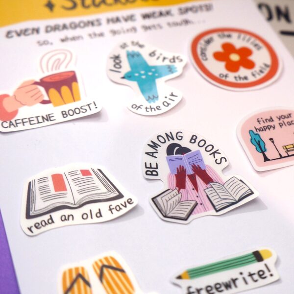 These cute stickers with pearl gloss finish!