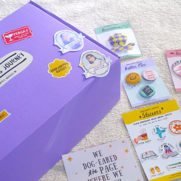 The box are personalized with photos and messages.