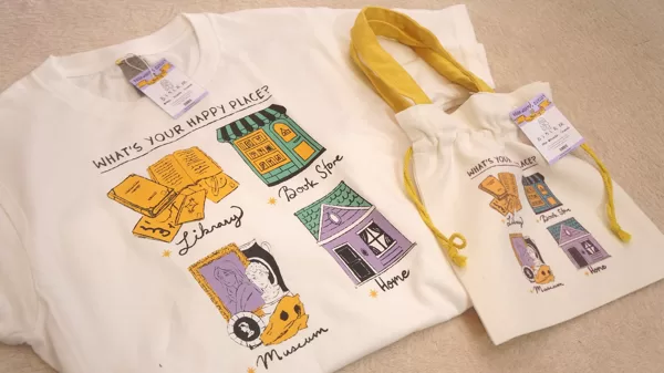 Happy Place T-Shirt & Pouch
