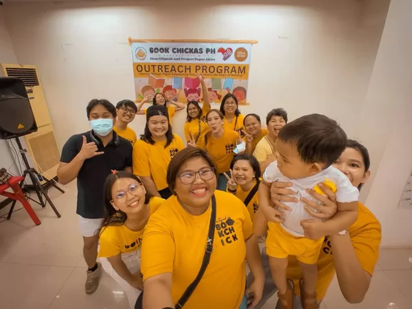 WITH THE BOOK CHICKS DURING OUTREACH PROGRAM - BOOK CLUB SHIRTS FROM WEAR YOUR BOOKS PH